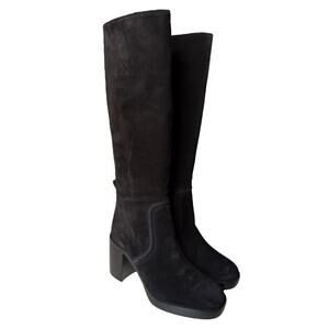 Michael Kors Suede Black Heeled Boots